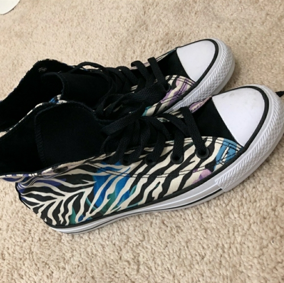 Converse Shoes - Multi Color Zebra Converse